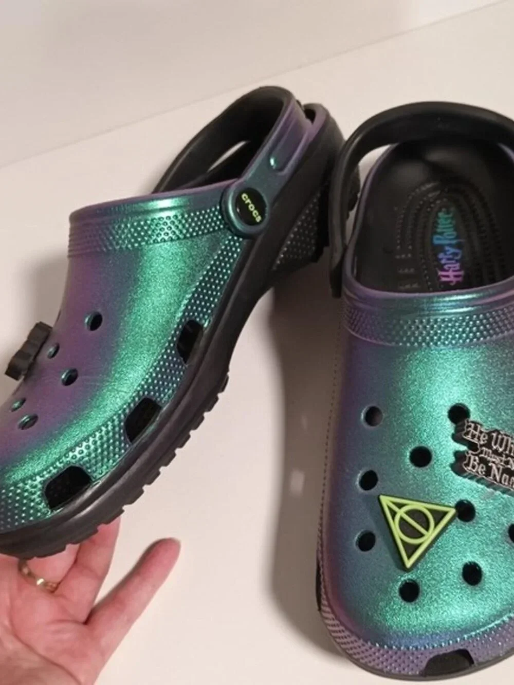 Crocs Harry Potter The Dark Arts Metallic Crocs Mens 7 Womens 9